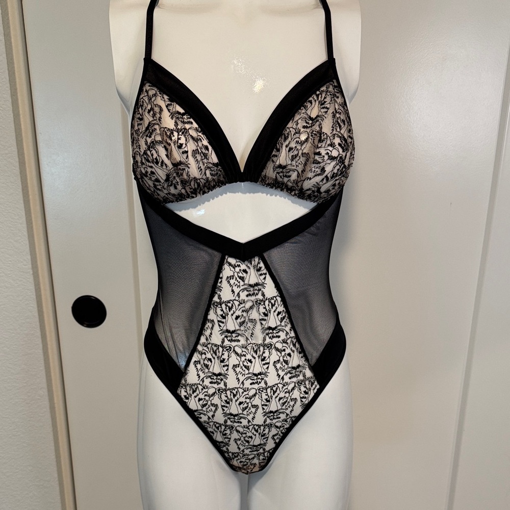 Victoria's Secret Black Mesh Lingerie